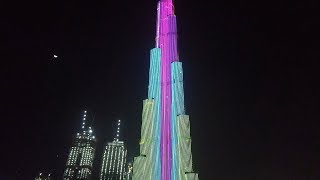 Dubai, United Arab Emirates - Burj Khalifa Light Show (2020)