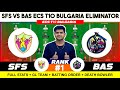 SFS vs BAS || SFS vs BAS Prediction || SFS VS BAS 57TH ECS BULGARIA T10 MATCH