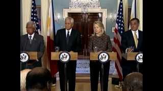 Secretary Clinton Delivers Remarks After Meeting Between the U.S. and the Philippines