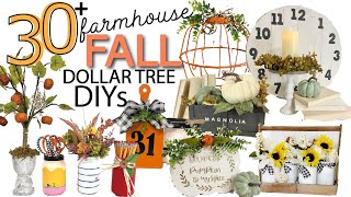 30 Fall HIGH END Dollar Tree DIYS | Farmhouse Dollar Tree DIYS | Autumn Crafts