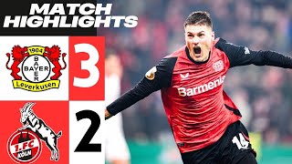 Bayer Leverkusen vs Cologne 3-2 | German Cup 2025 | Highlights \u0026 Goals