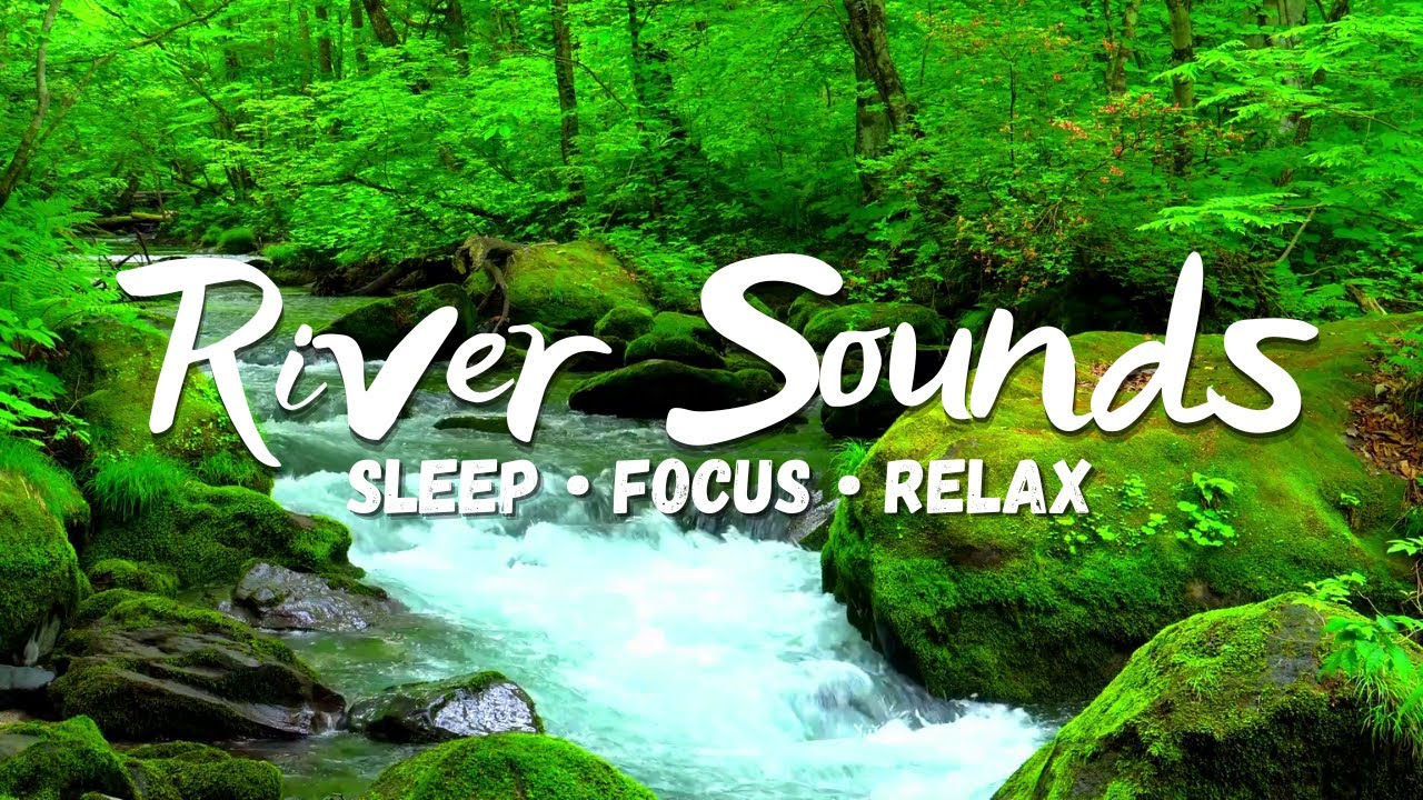 Fall Asleep With Peaceful River Flowing Sound For Sleeping Water