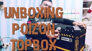 Unboxing POIZON TOPBOX 45 Liters, hard plastic.