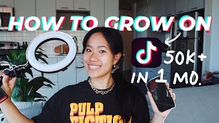 HOW TO GROW ON TIK TOK IN ONE MONTH how I grew to 50 000 followers in my first month on Tik Tok