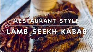 Restaurant style smoky seekh kabab at home without grill