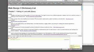 (7/30) - Debugging with Firebug - jQuery Powered Dictionary List