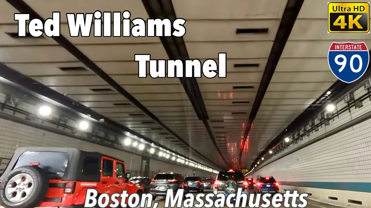 Ted Williams Tunnel ( Westbound) Boston, MA - YouTube