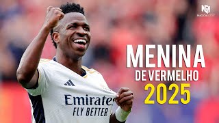 Vinicius Junior ► Menina de Vermelho (MC Menor JP) ● Sublime Dribbling Skills \u0026 Goals 2025 | HD