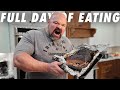 FULL DAY OF EATING ON MY NEW ARM WRESTLING DIET