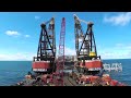 clair ridge 30 second timelapse of topsides installation