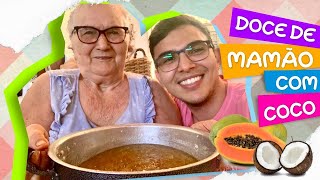 DOCE DE MAMÃO COM COCO | APENAS 3 INGREDIENTES | BEM ALEATÓRIO