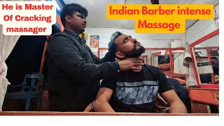 ASMR: Satisfying Neck Crack Massage for Stress Relief 😴  ! Street Barbar Massage Experience 💆‍♂️