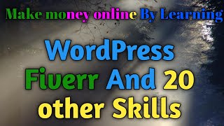 make money online by learning - WordPress full course h fiverr full course - class 55