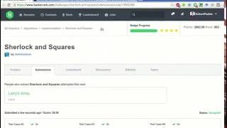 HackerRank | Sherlock and Squares Solution