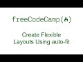 CSS Grid - Create Flexible Layouts Using auto-fit - Free Code Camp