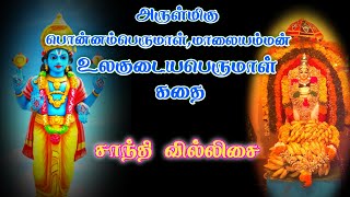 அருள்மிகு உலகுடையபெருமாள் கதை /பெரியதம்புரான் கதை/சாந்தி வில்லிசை/ #நம்மஊர்திருவிழா