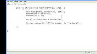 Java Video Tutorial 3: Variables and Arithmatic (Part2)