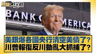 美銀爆各國央行清空美債了？川普報復反川動亂大抓捕了？【#新聞大白話】20250618-11｜#栗正傑 #謝寒冰#賴岳謙