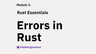 20 Errors in Rust