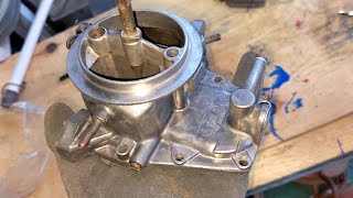 三菱ジープ 整備日記  Jeep J58 No.4  キャブレター研磨  組み立て編 Mitsubishi Jeep carburetor rebuild