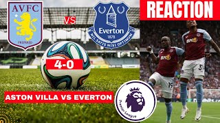 Aston Villa vs Everton 4-0 Live Stream Premier league Football EPL Match Commentary Score Highlights