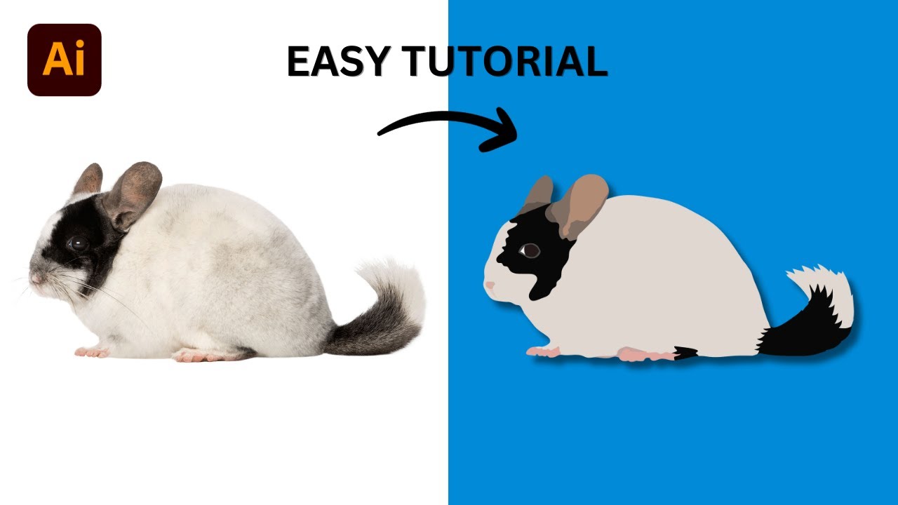 Adobe Illustrator Tutorial How To Draw Animal Vector Illustration