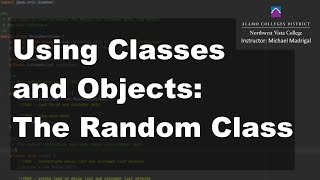 Java 1 Online, [3.04] Using Classes and Objects: The Random Class