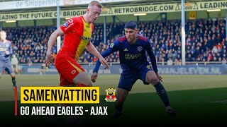 🤩 𝗔𝗝𝗔𝗫 kan 𝗚𝗼 𝗔𝗵𝗲𝗮𝗱 𝗘𝗮𝗴𝗹𝗲𝘀 code wéér niet kraken | Samenvatting Go Ahead Eagles - Ajax