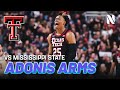 Adonis Arms Texas Tech Red Raiders vs Mississippi State Bulldogs | 16 PTS, 7 AST