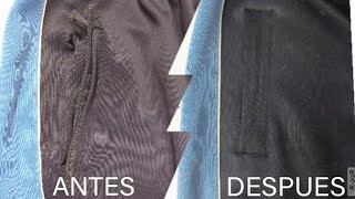 como arreglar un bolsillo roto de un pantalón de buso