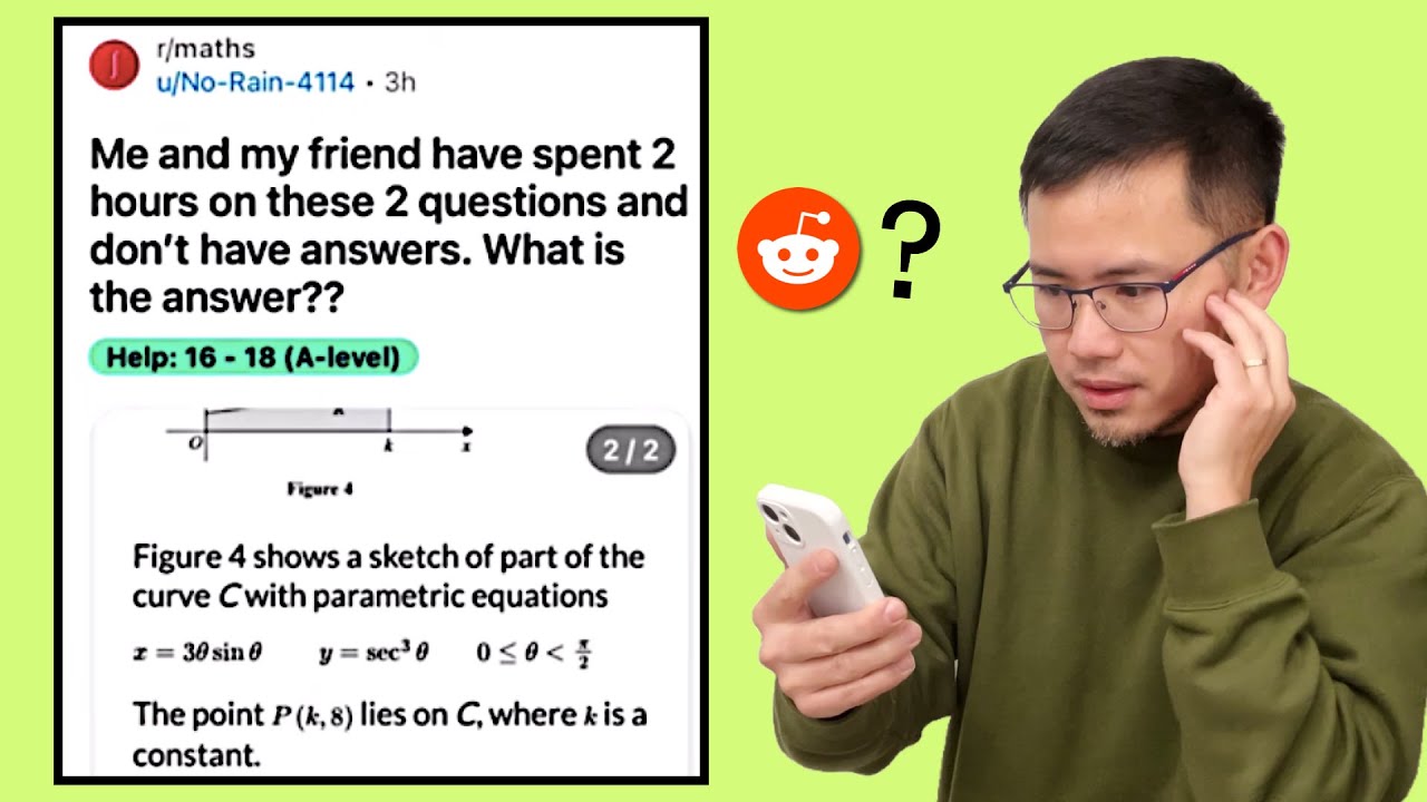 The Second Question Area Under Parametric Equations Reddit Calculus 2