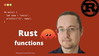 [3] Rust language functions course #tutorial #beginners