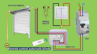 Automatic remote home windows | How To connect A Somfy RTS Electric Roller Blind