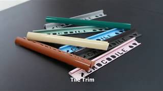 Crocodile Tile trim \u0026 Crocodile stair nosing plus microban (Language ENG)