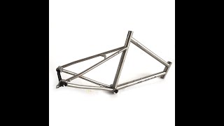 In mass production, titanium mini velo frame #minivelo #minivelobike #titaniumbikeframe