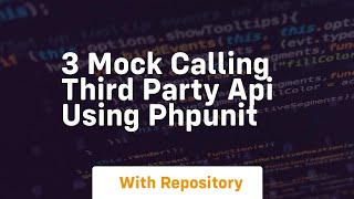 3 mock calling third party api using phpunit