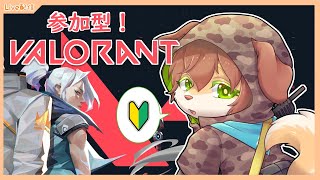 【参加型 VALORANT】初心者わんこの参加型練習ヴァロラント！【Vtuber／前野しずは】