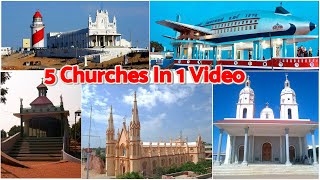 Church Tour in Tamil / 5 in 1 Video / Churches in Thoothukudi District Tamil Nadu / CJ Eudoxia