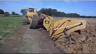 Amazing Bulldozer Ploughing Field - Deep Plowing Fields 2016