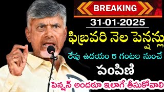 ఫిబ్రవరి పెన్షన్లలో ప్రభుత్వం కీలక మార్పులు  | Ap febrauarymonth pension 2025 | NtR Bharosa pensions