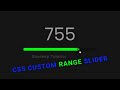 How To Make Range Slider Using HTML and CSS | Create Slider Selector For HTML CSS Website | slider