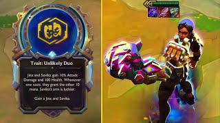 *Trait : Unlikely Duo* 3 Star Sevika !?⭐⭐⭐ | TFT SET 13 Arcane