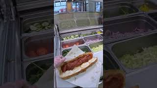 Subway Sandwiches POV Working Veggies