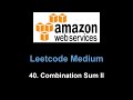Leetcode 40. Combination Sum II (backtracking)