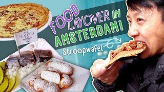 FOOD LAYOVER! Trying ‘DUTCH SUSHI’ and Stroopwafel in Amsterdam