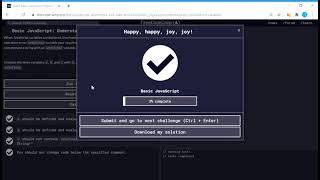 Basic JavaScript (6/111) | Understanding Uninitialized Variables | freeCodeCamp