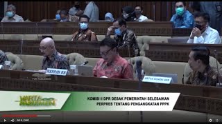 WARTA PARLEMEN - KOMISI II DESAK PEMERINTAH SELESAIKAN PERPRES TENTANG PENGANGKATAN PPPK