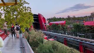 Red Force Coaster Ride At Ferrari Land, Salou