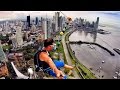 Worlds Largest Urban Zipline in Panama City (1080p HD)