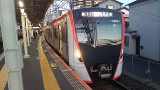 京成本線  東京都交通局 5500形 5502-1F 8両編成  快速 西馬込 行  京成高砂駅 1番線を発車